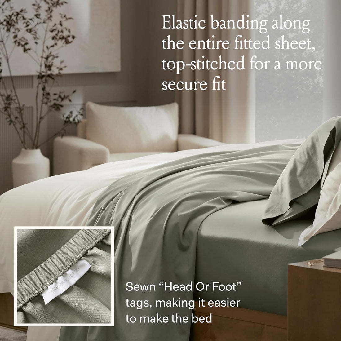 BOLL & BRANCH Signature Hemmed Fitted Sheet