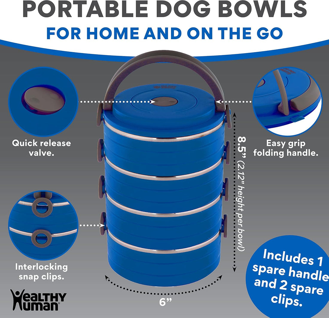 Healthy Human Travel Pet Bento Bowls