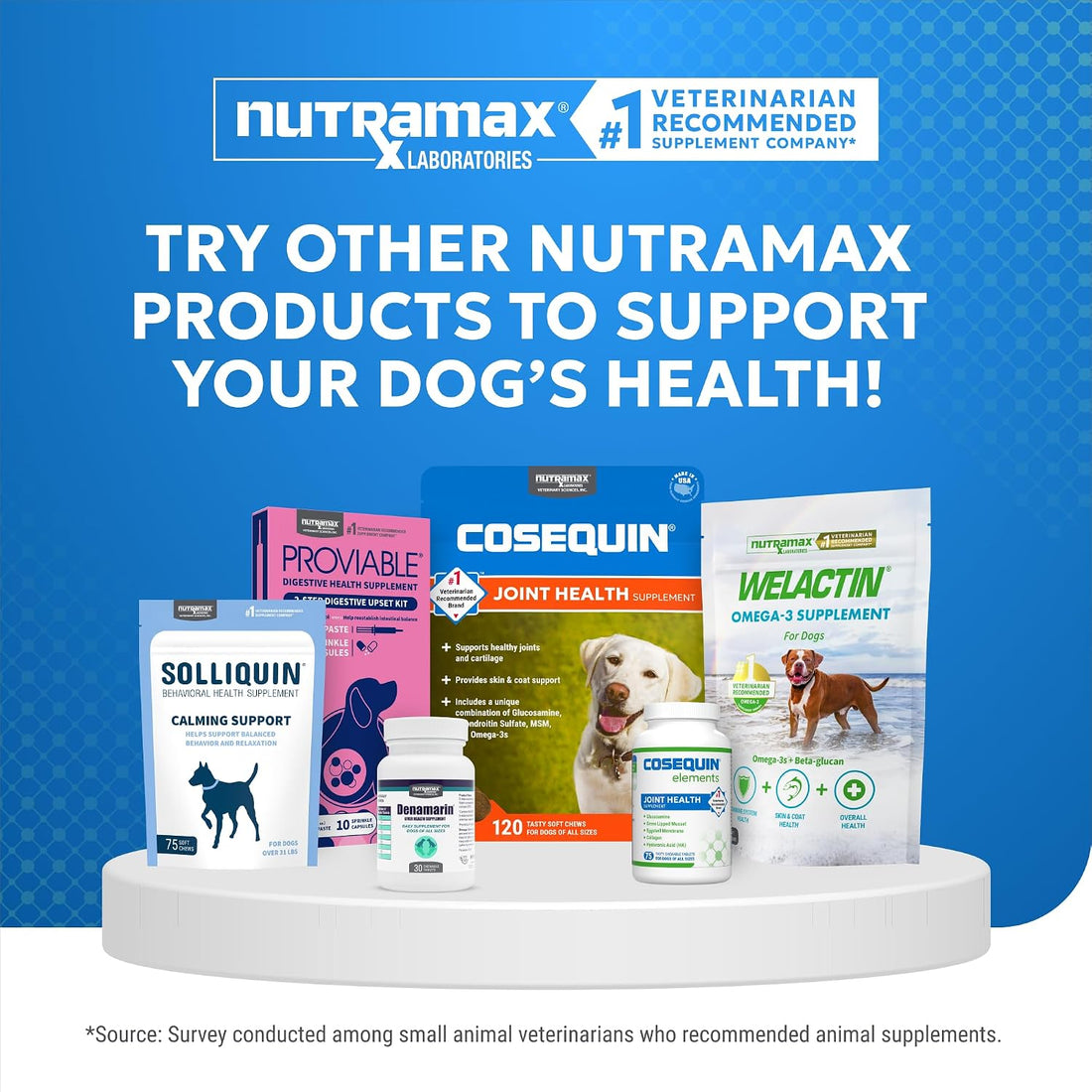 Nutramax Cosequin Elements Joint Supplement, Glucosamine for Dogs