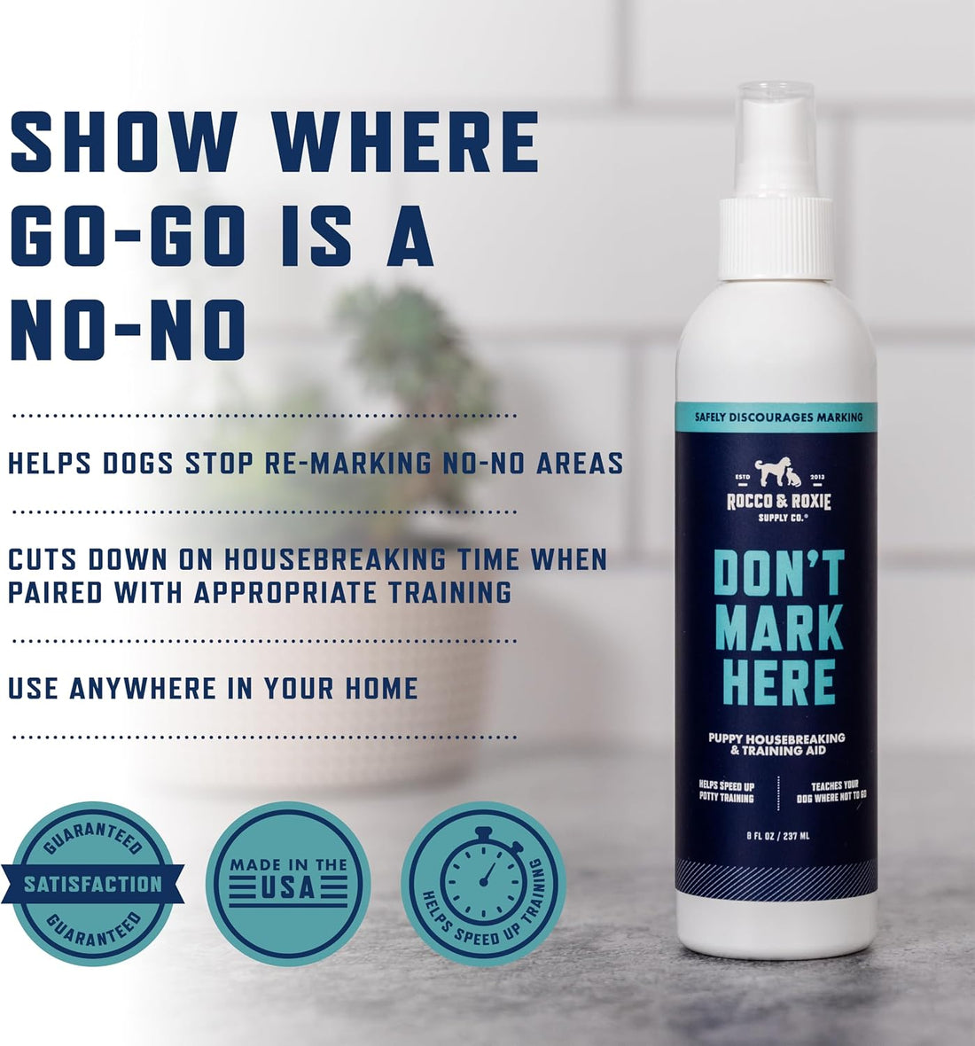 Rocco & Roxie No Chew Spray for Dogs - Alcohol-Free with Copaiba Oil