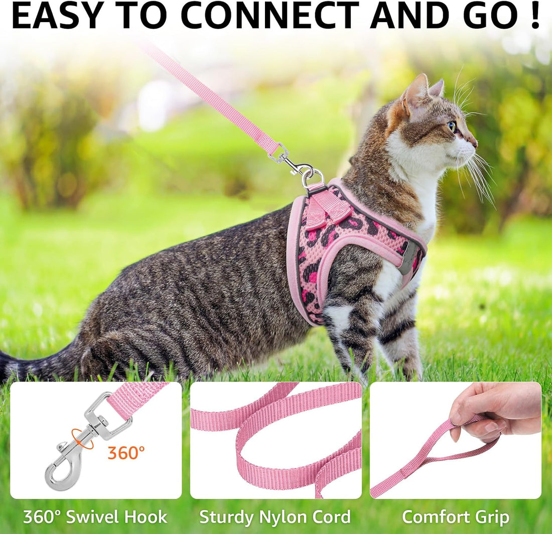 SCENEREAL Cat Harness & Leash Set Escape Proof