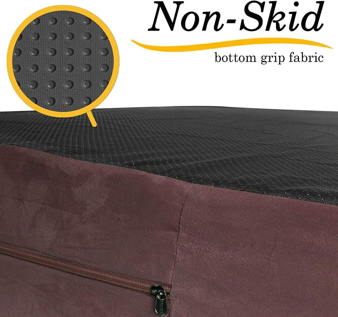 KOPEKS Dog Bed Replacement Cover Memory Foam Beds - Brown