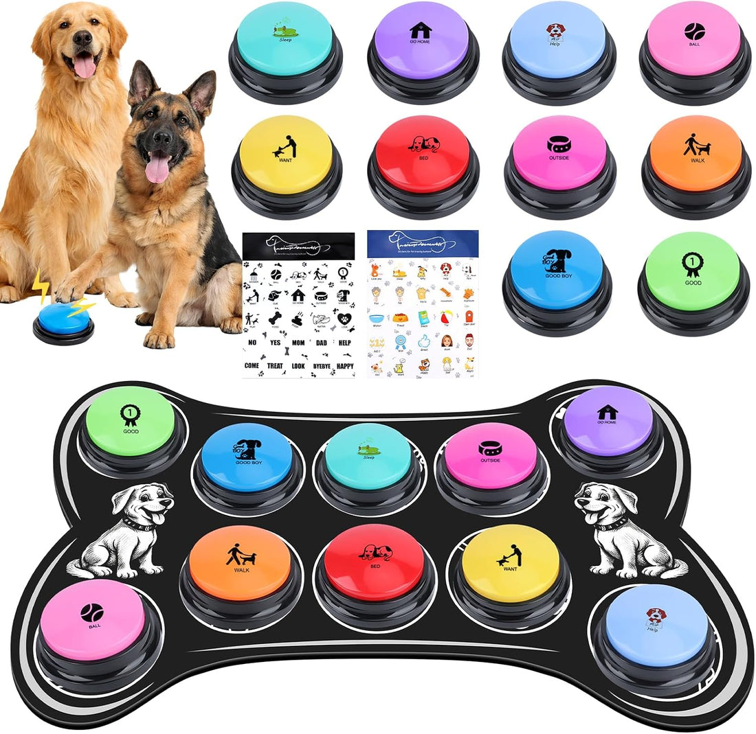 Dog Talking Buttons for Communication, 12 Pack