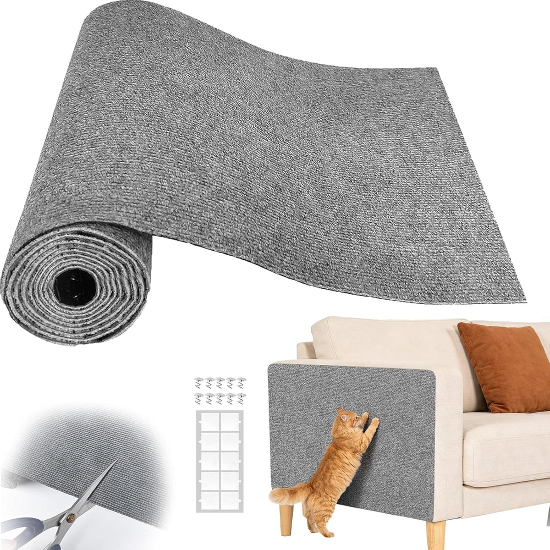 SREBAY Cat Scratch Couch Furniture Protector