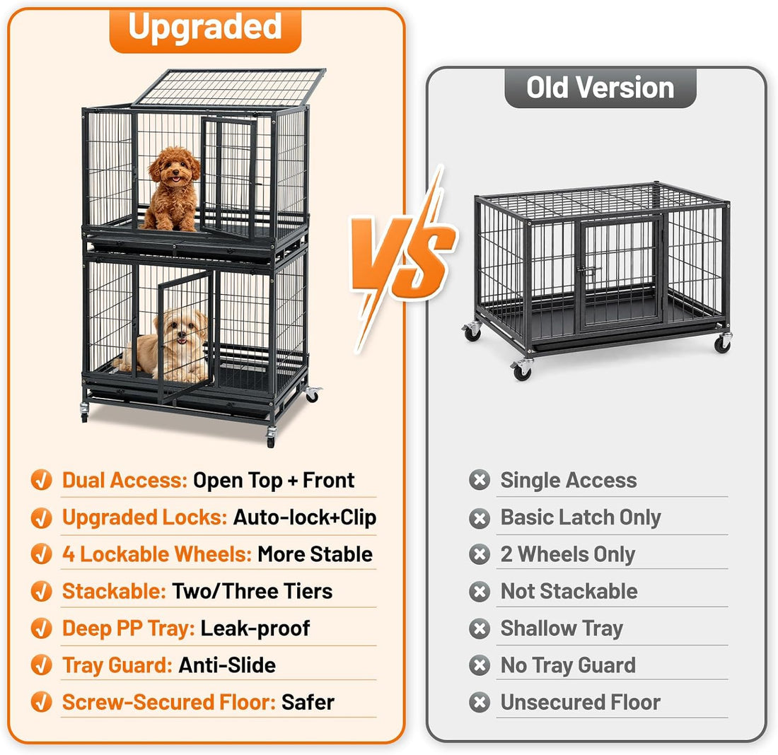 Homey Pet 31" Stackable Dog Crates