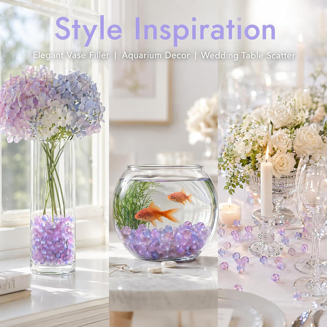 10 Pcs Glass Decorative Marbles