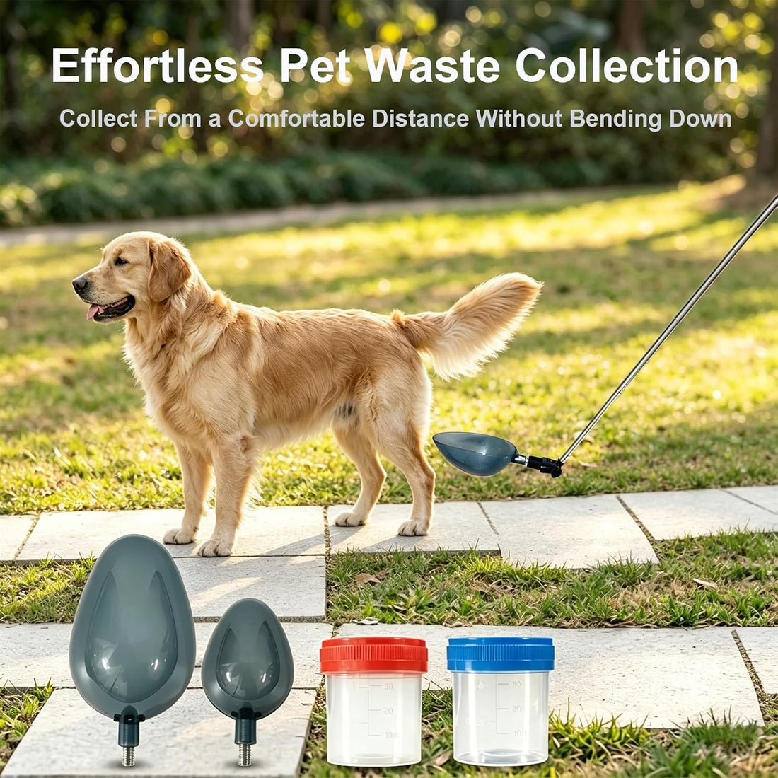 Dog Cat Urine Collector with 42" Telescopic Handle