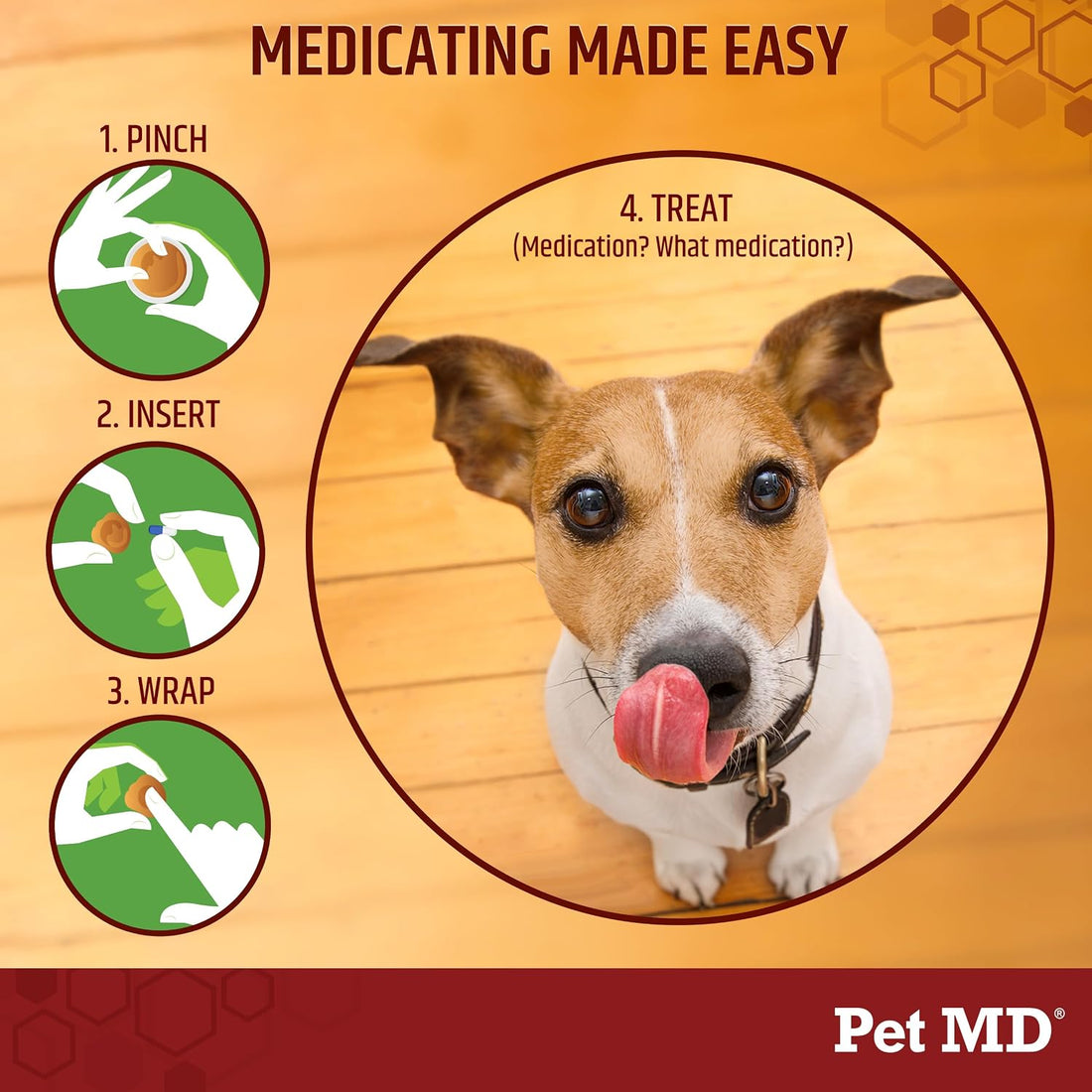 Pet MD Wrap-a-Pill Classic Bacon Pill Paste for Dogs - 4.2oz