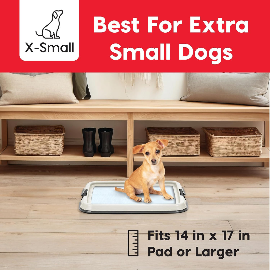 IRIS USA Pee Pad Holder for Dogs and Puppies