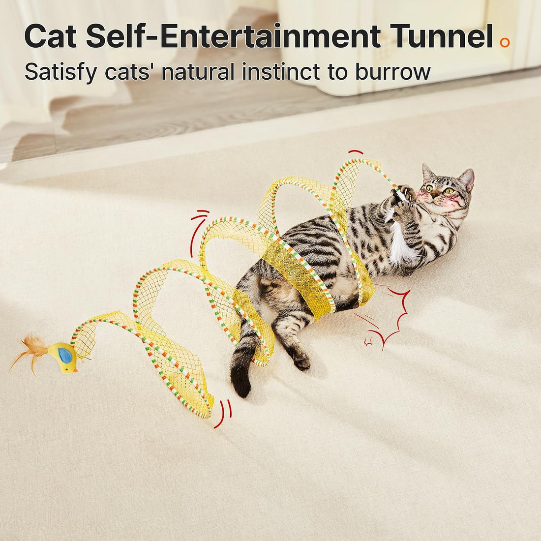 Potaroma Spiral Tunnel Cat Toy
