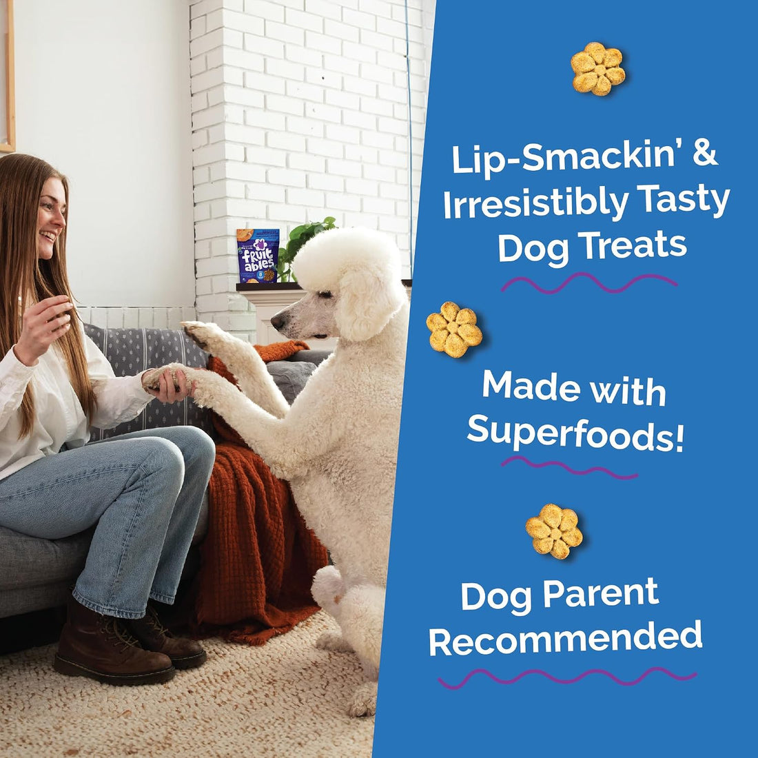 Fruitables Baked Dog Treats, Healthy Pumpkin Treat for Dogs