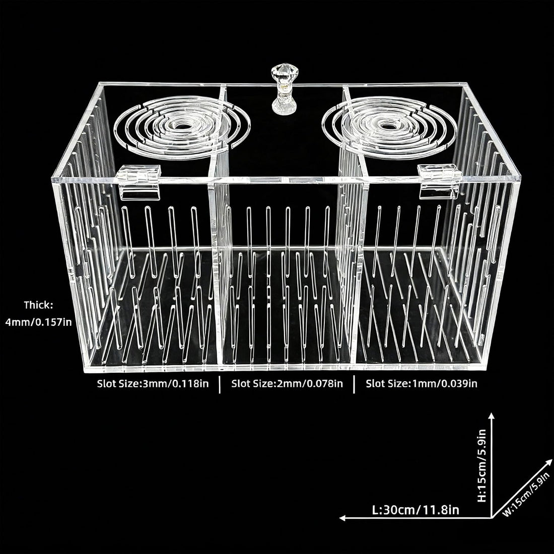 Acrylic Acclimation Box for Fish Trap Aquarium Container
