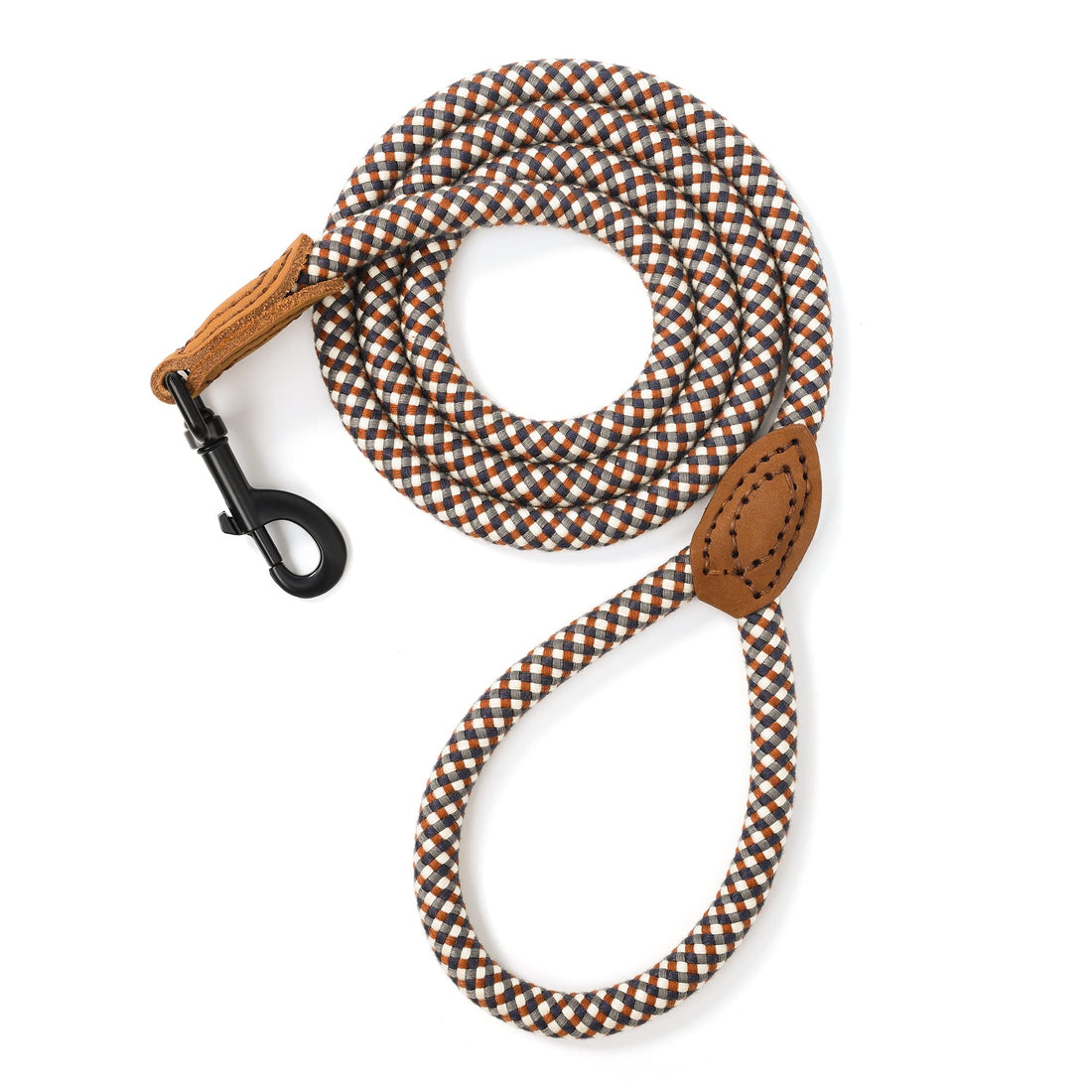 Mile High Life Rope Leash with Genuine Leather Connection