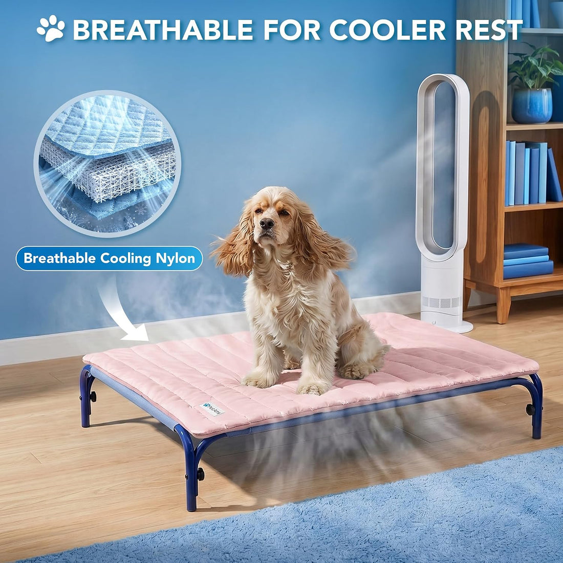 PetAmi Dog Cooling Mat Blanket Pet Pad for Small Medium Cat, Small