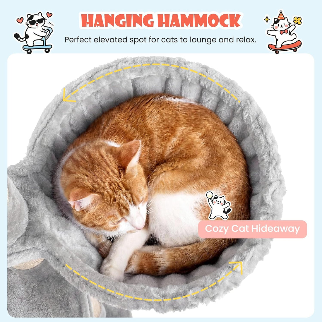 SHA CERLIN 83 in Cat Tree Tower for Indoor Adult Felines