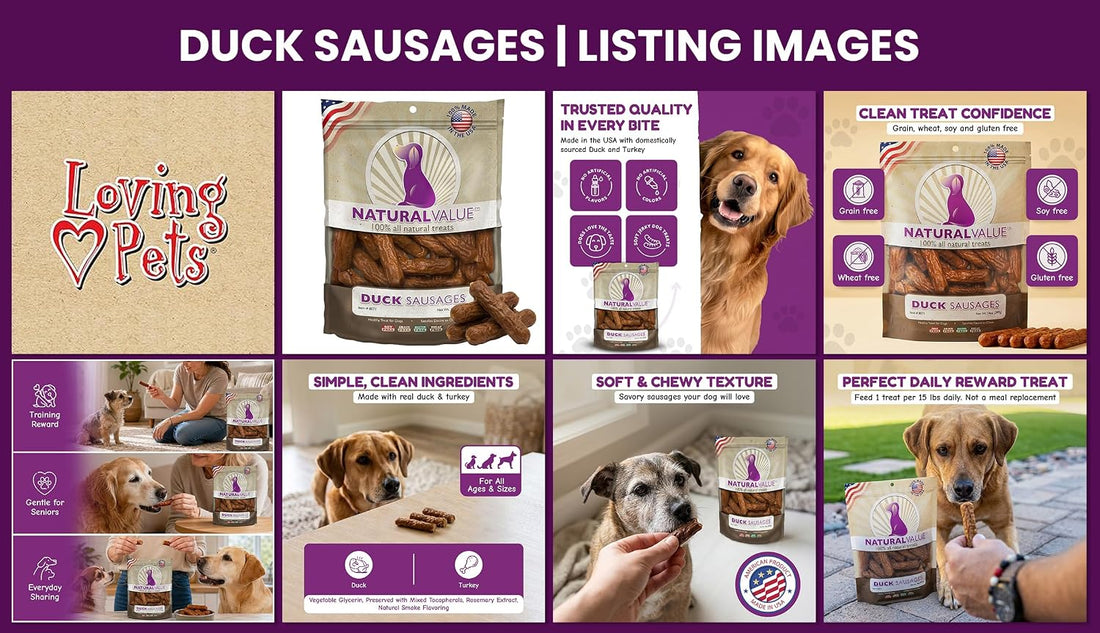 Loving Pets Natural Value Duck Sausages