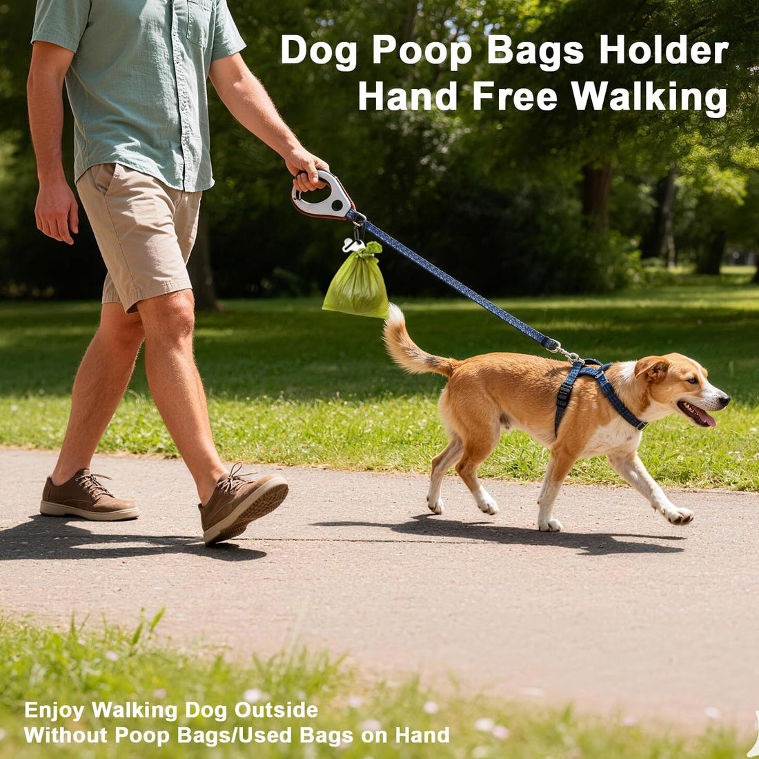 2PCS Dog Poop Bag Holder, Waste Holder for Dispenser Carrier