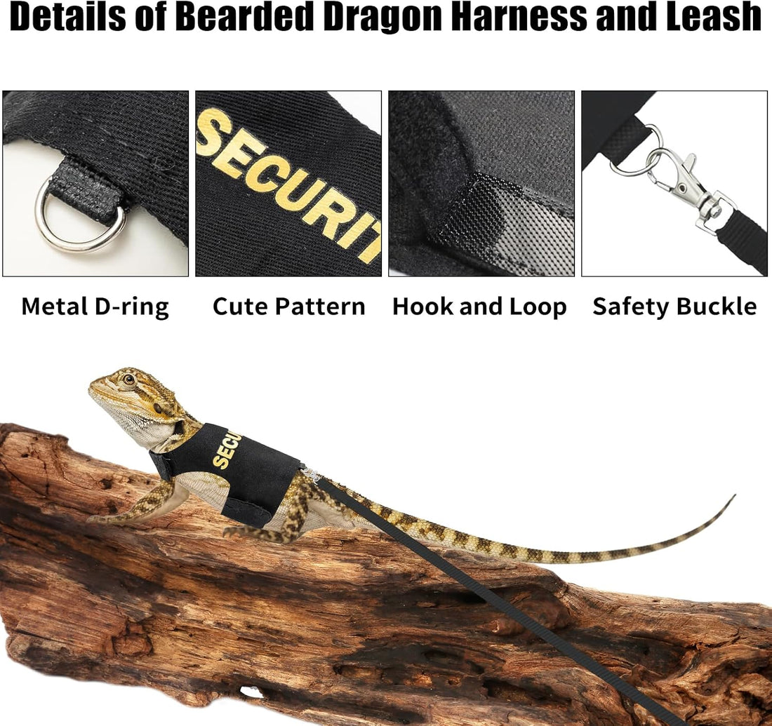 Bearded Dragon Harness and Leash-Bearded Dragon Clothes Lizard