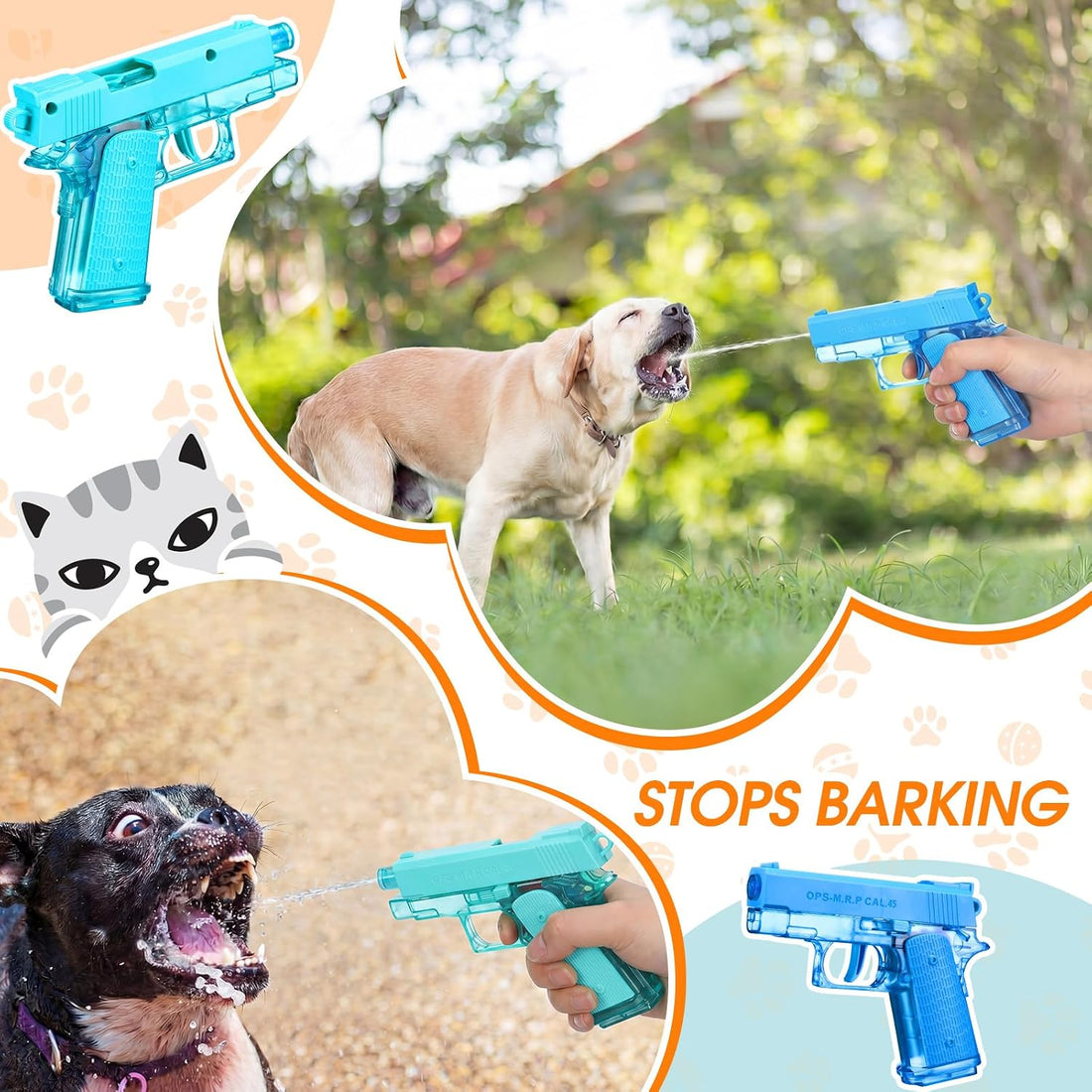 Geelin 2 Pack Squirt Spray for Cats Dogs Training