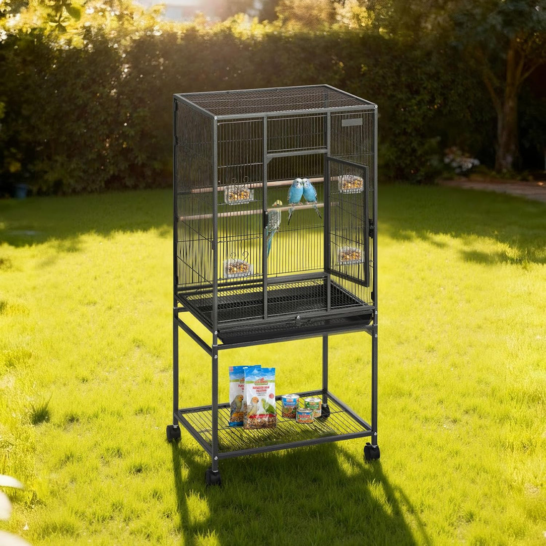 VEVOR Bird Cage, 24.6 x 16.7 x 53.9 inch, Flat Top