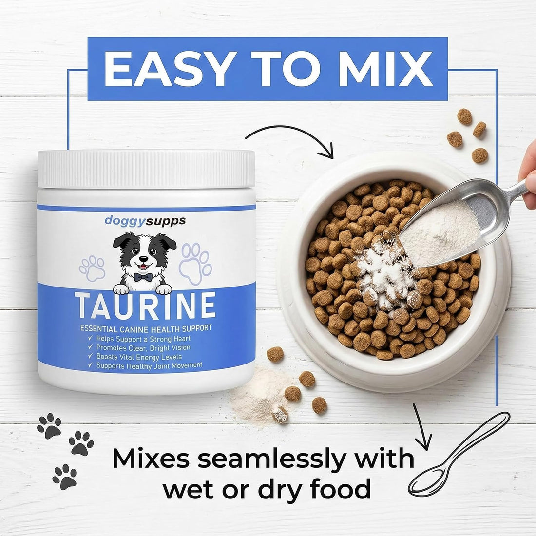 Doggy Supps Taurine Powder for Dogs