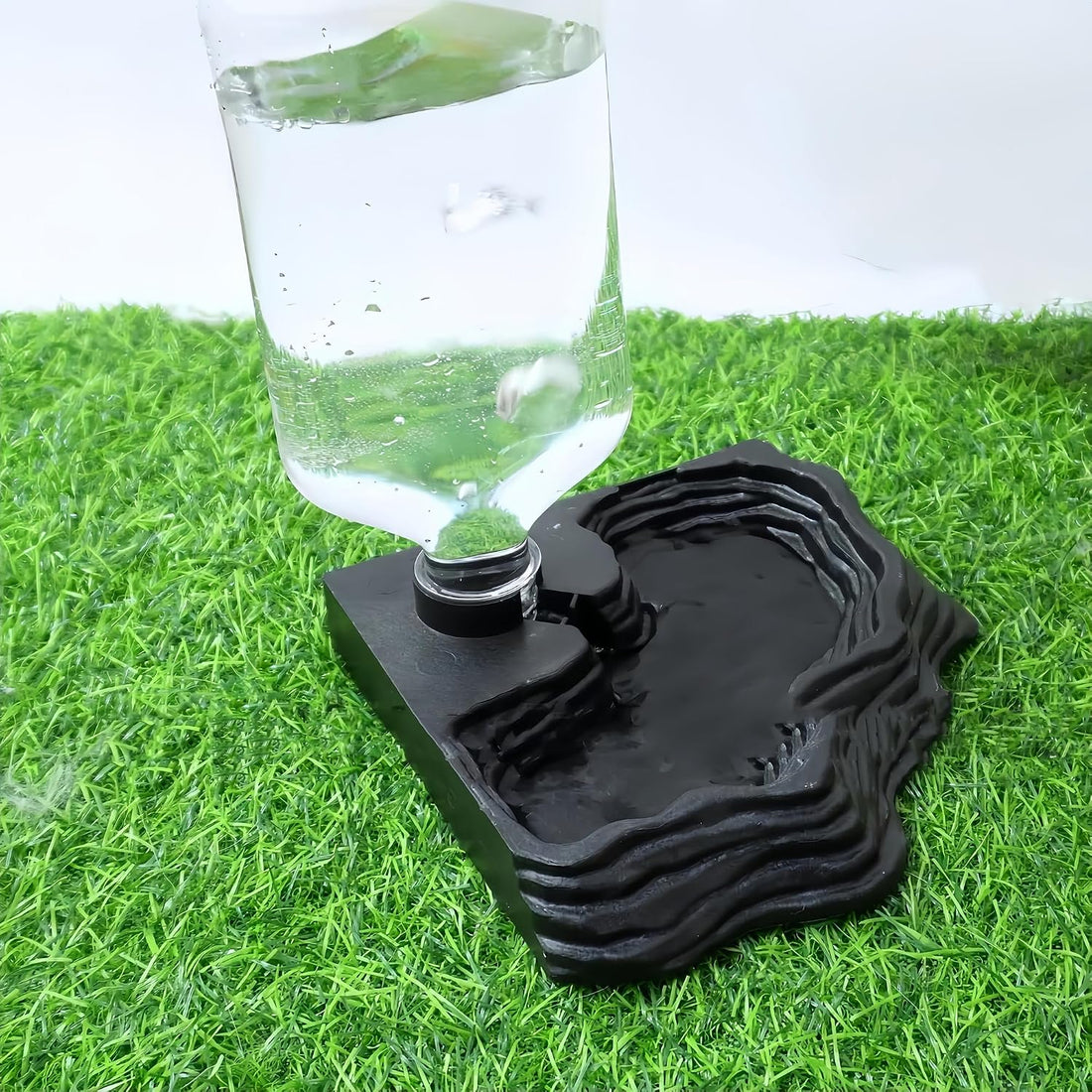 Lizard Bearded Dragon Water Bowl Dish Automatic Dispenser,17oz