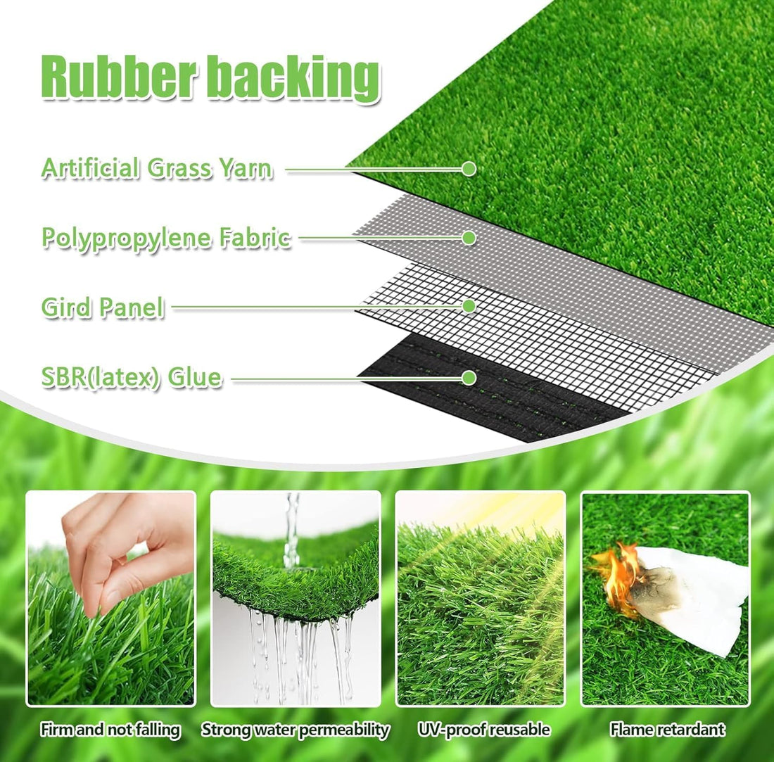 STARROAD-TIM 30 x 20 inches 2 Pack Fake Grass Pee for Dogs Artificial