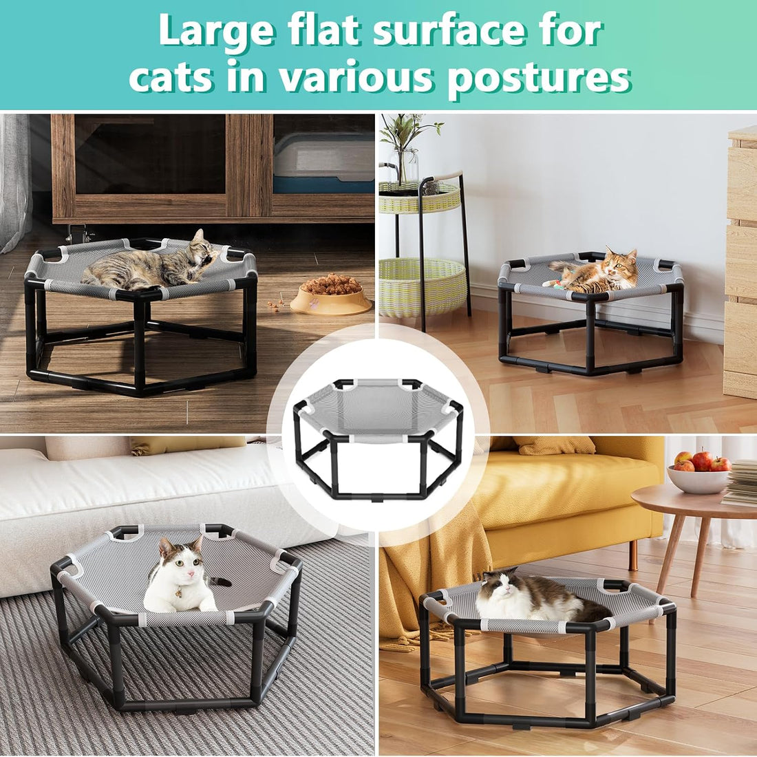 Tresbro Elevated Cat Hammock Bed