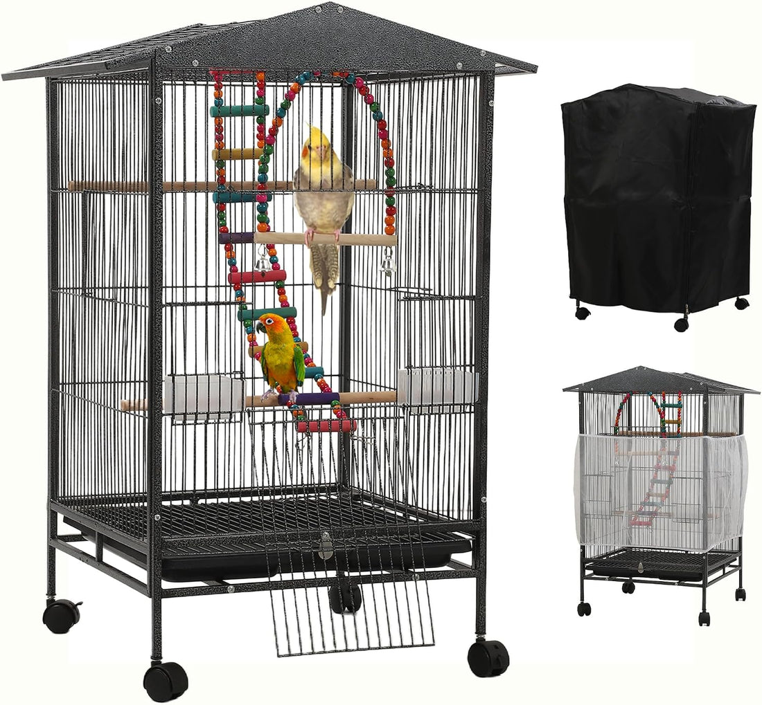 Large Parakeet Cage,Small Bird Cage,Cockatiel Cage for Birds