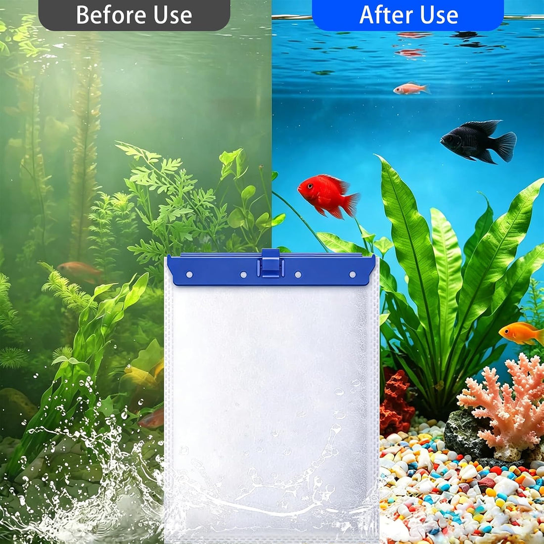 Qwakay Large Filter Cartridges for Tetra Whisper Bio-Bag Filters