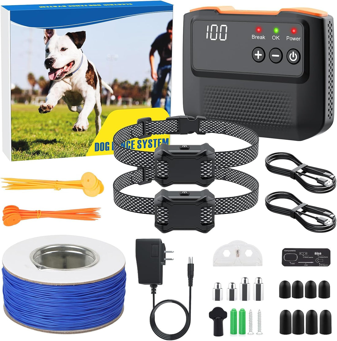 Electric Fence for Dogs - Covers up to 1/2 Acre