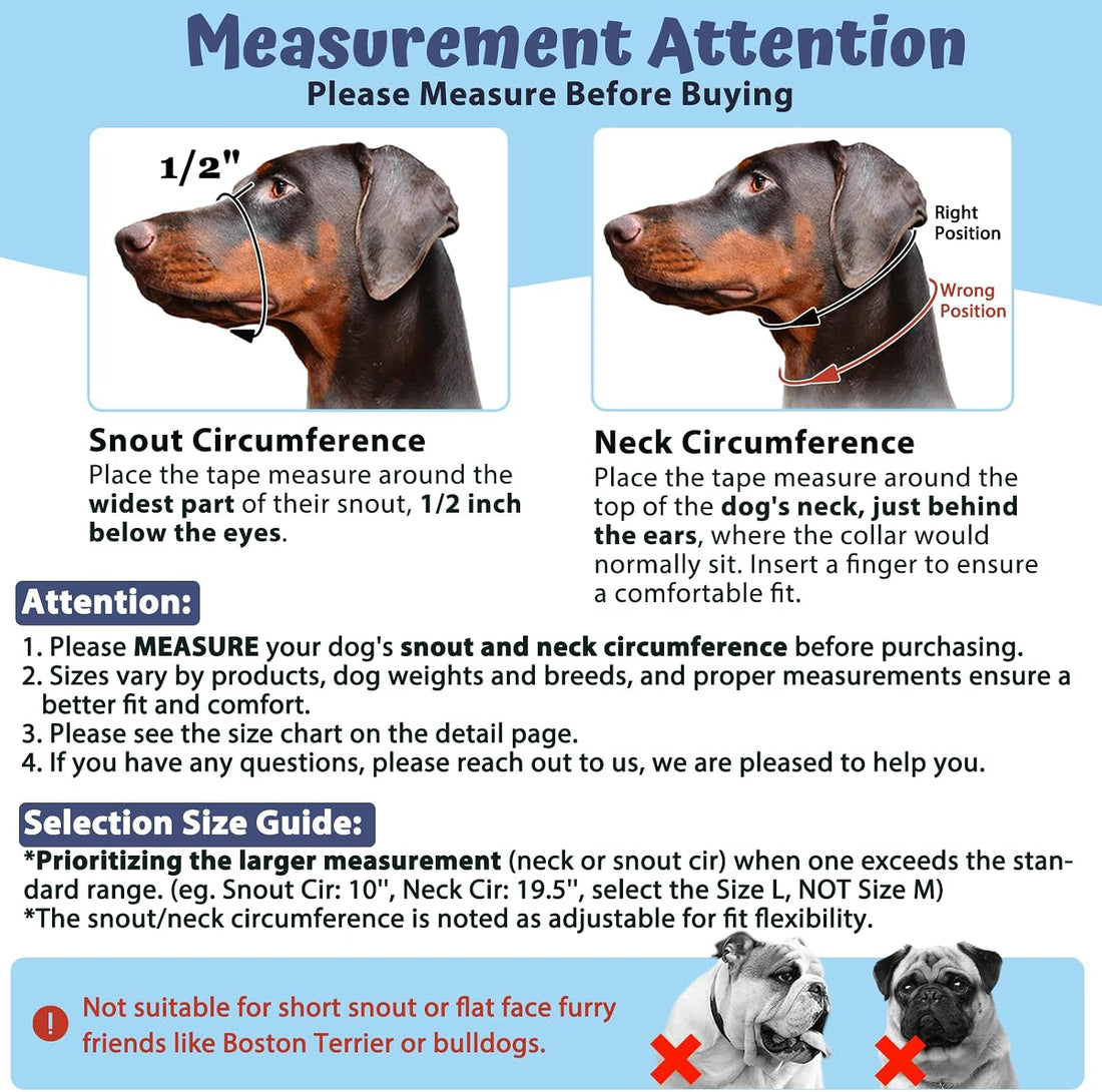 BARKLESS Dog Head Collar, Soft No Pull Head Halter with Safety Link