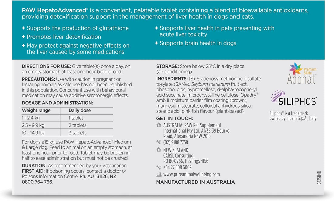 PAW HepatoAdvanced® for Cats & Small Dogs