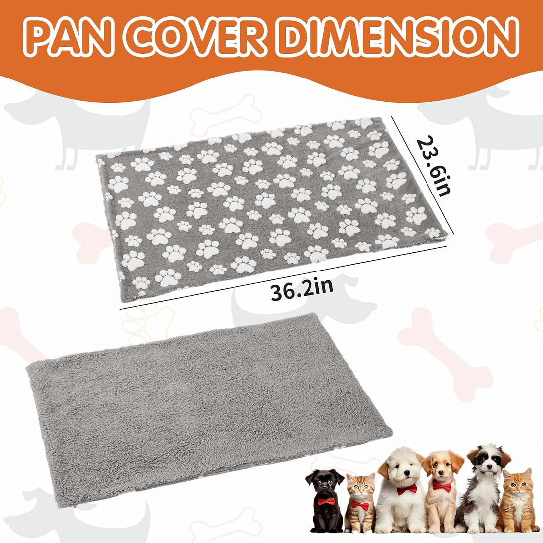 BALAPET Washable Dog Crate Pan Cover