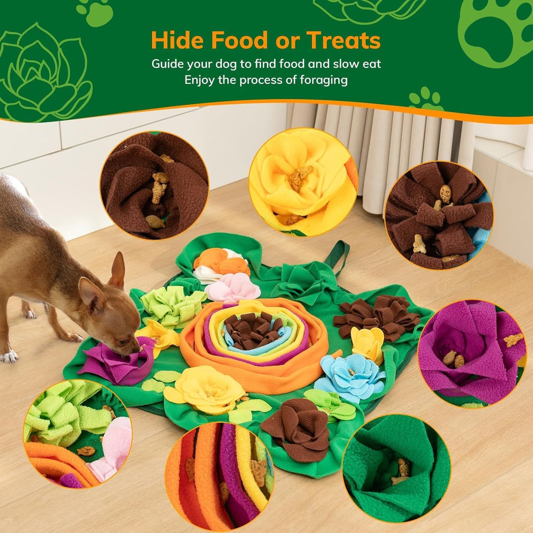 PUHOHUN Snuffle Mat for Dogs -Interactive Dog Toys to Keep Them Busy