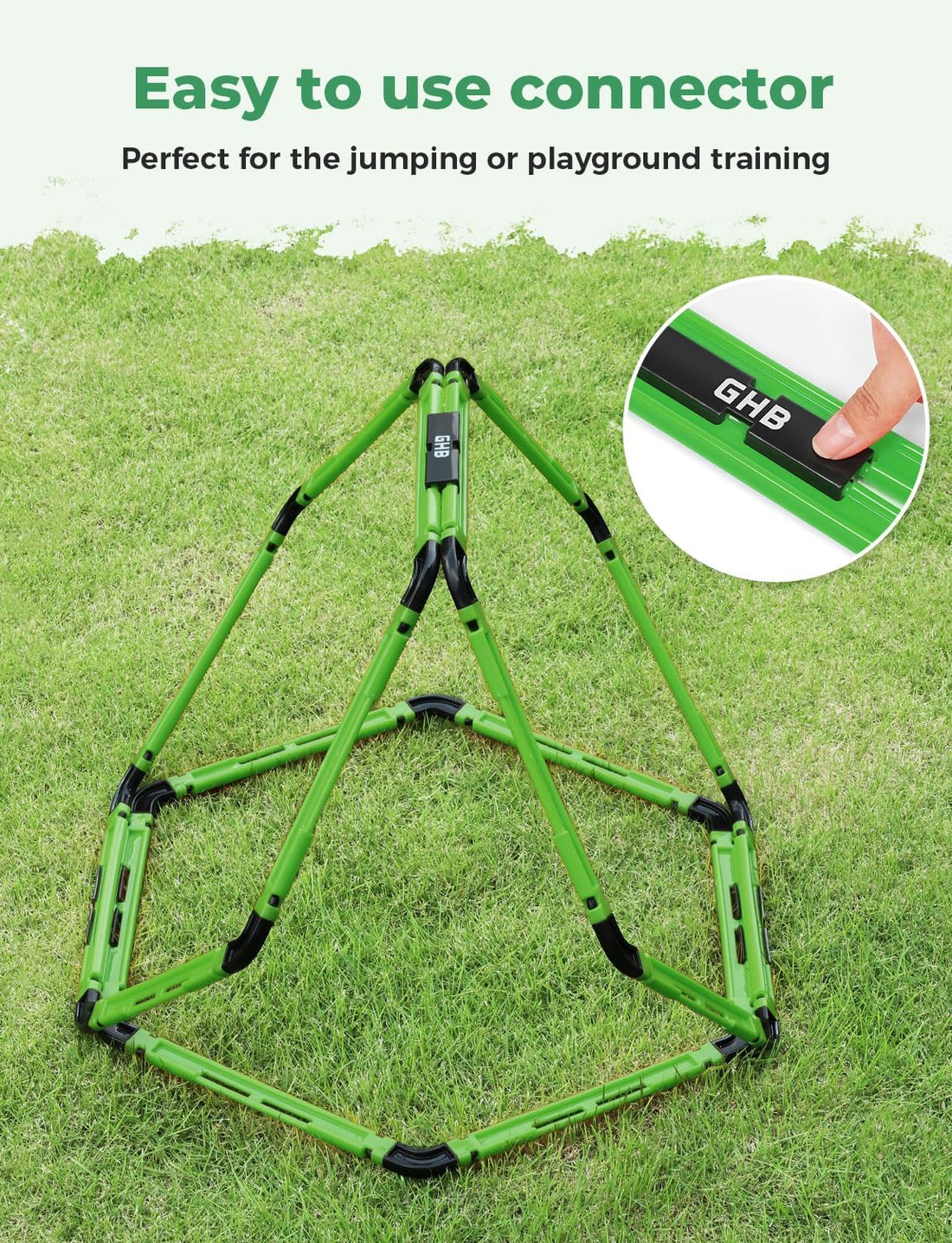 GHB Hex Agility Rings Speed Rings with Carrying Bag 6 Set