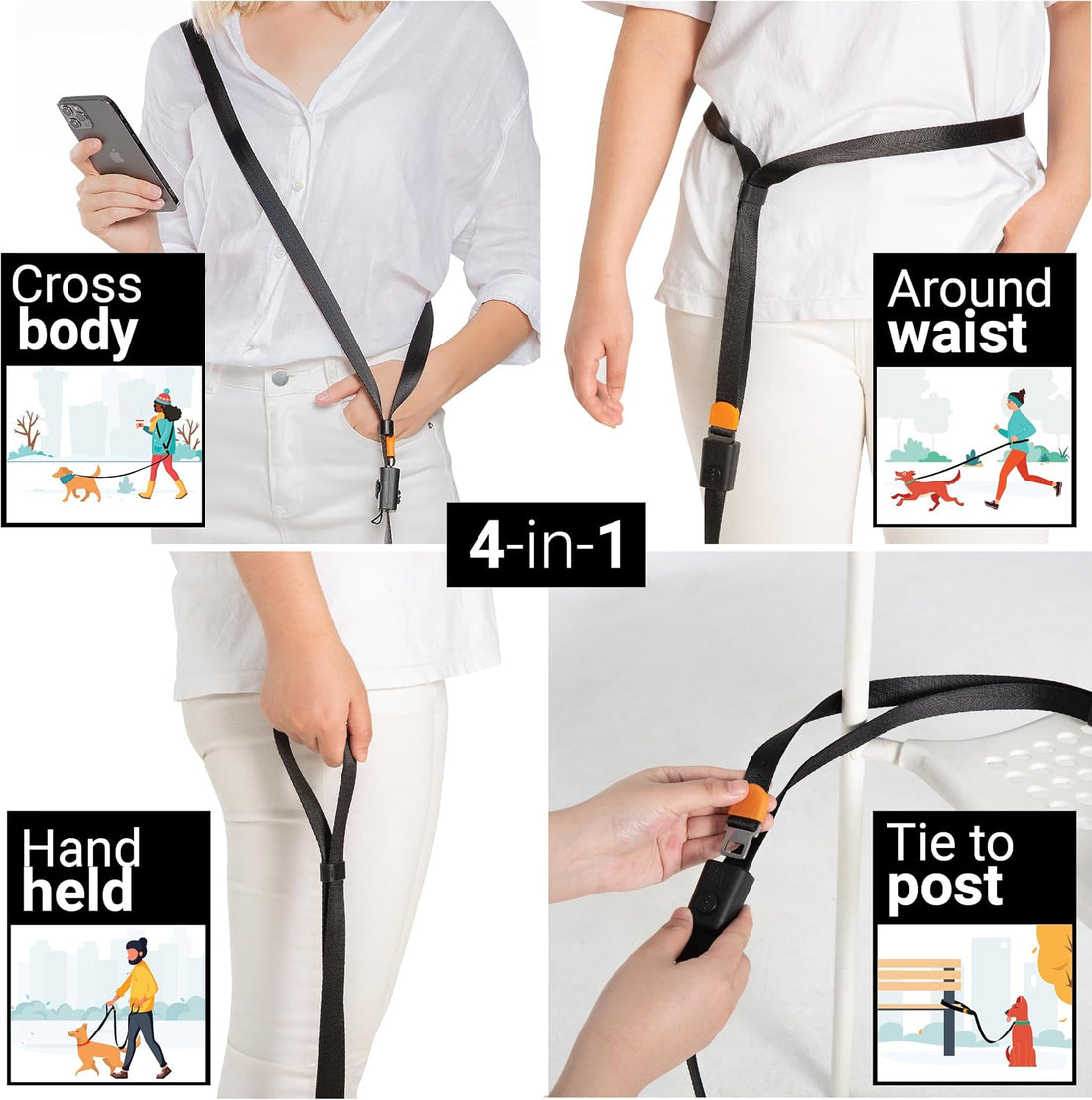 SVD.PET 4-in-1 Hands Free Dog Leash