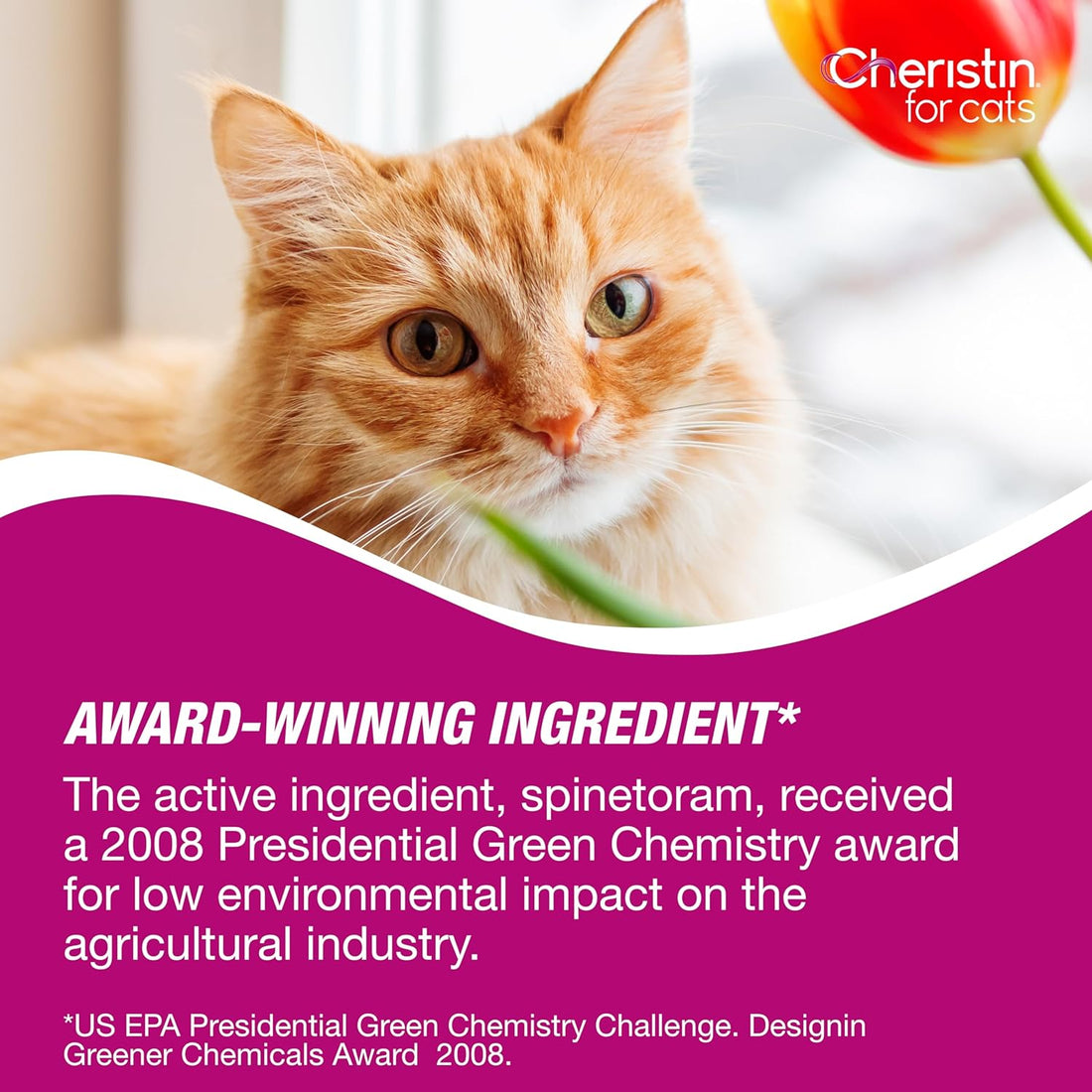 Cheristin Flea Treatment & Prevention for Cats Over, 6ct