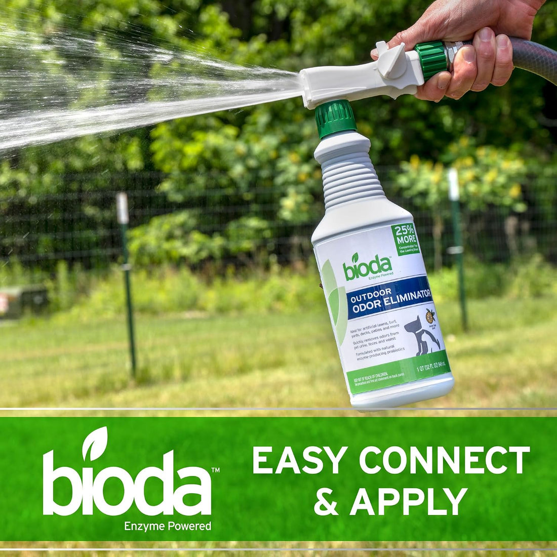 Bioda Probiotic Natural Outdoor Odor Eliminator, 1 gal Refill, Enzyme