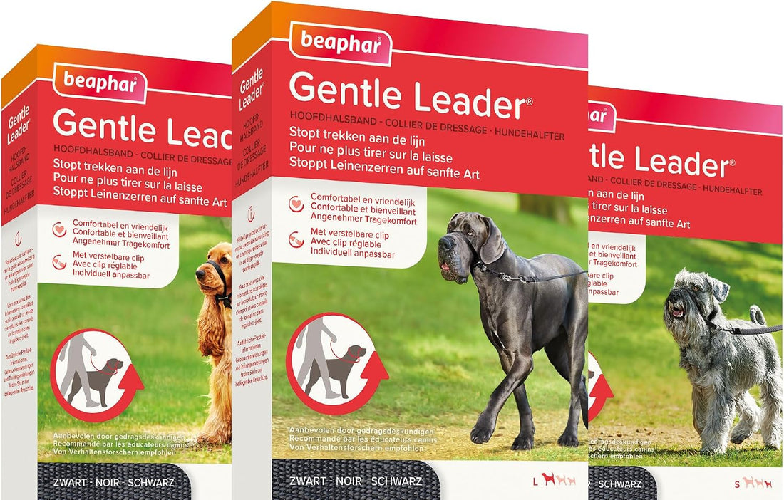 Beaphar Gentle Leader L Black 1 Piece - Dog Head Collar - Fabric