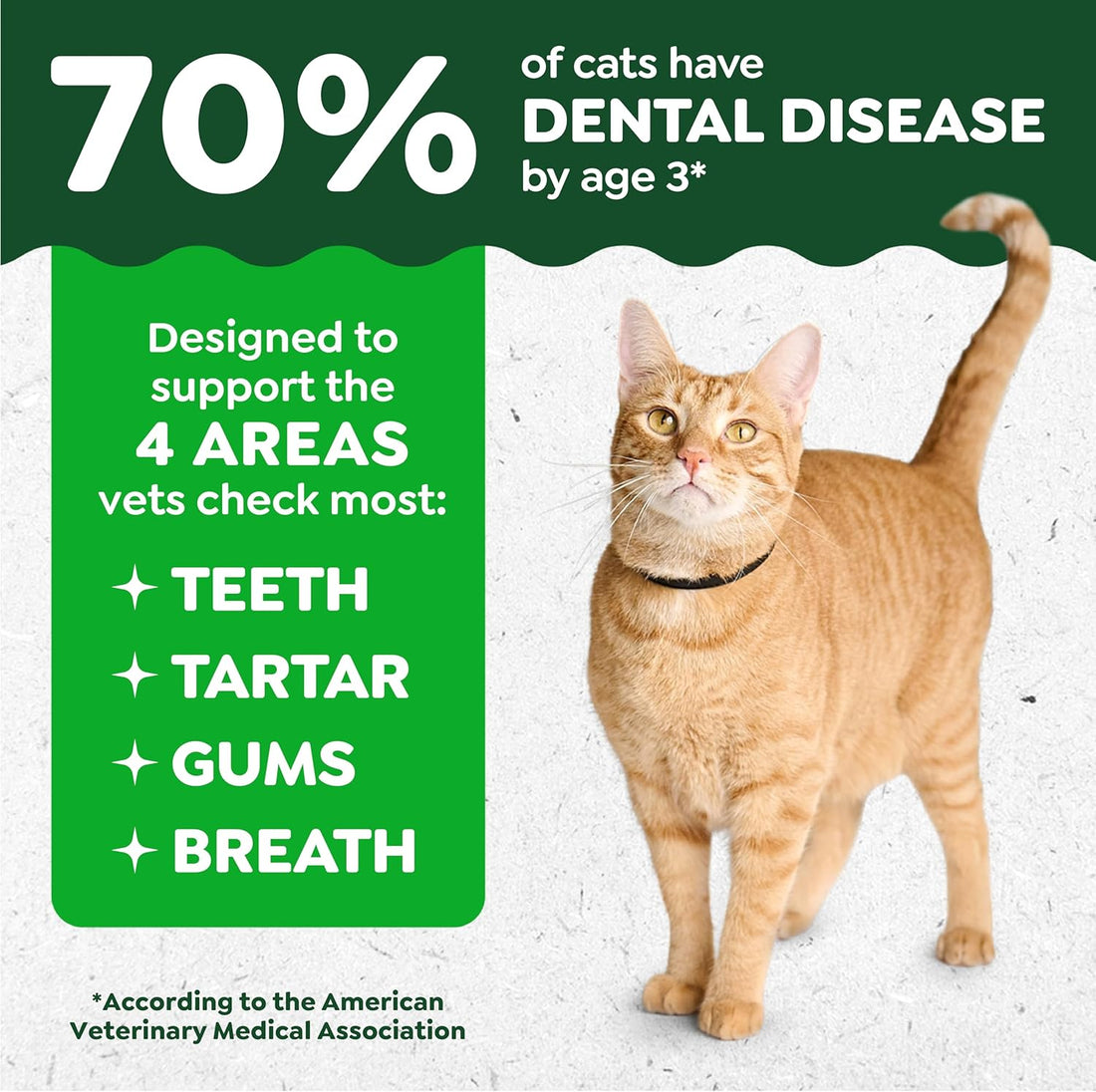 Greenies Cat Treats, Veterinarian-Recommended Adult Natural Dental