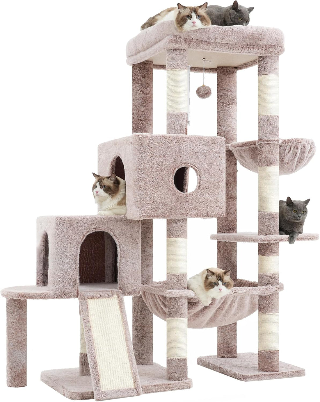 Hey-brother Cat Tree Tower with 3 Condos