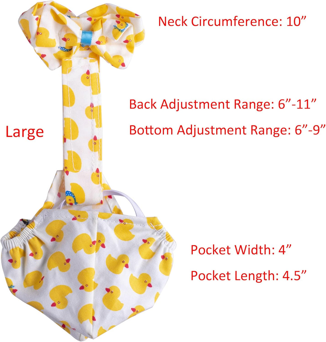 BestParts Adjustable Waterproof Diaper for Goose Duck Chicken S Size