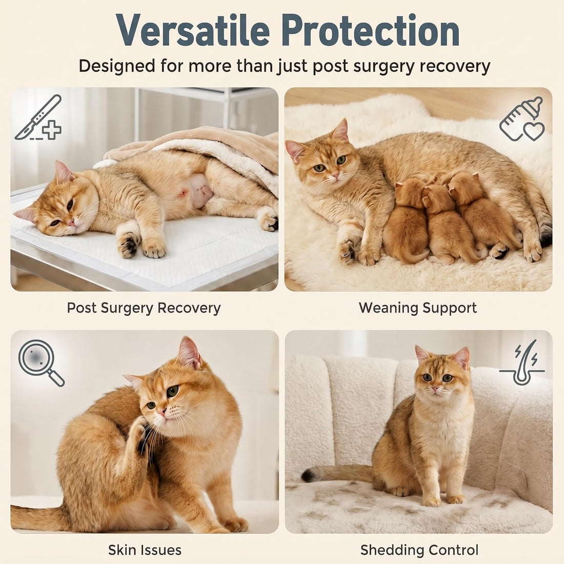 Avont 2-Pack Cat Recovery Suit for Spay Healing -Space M 2026 New