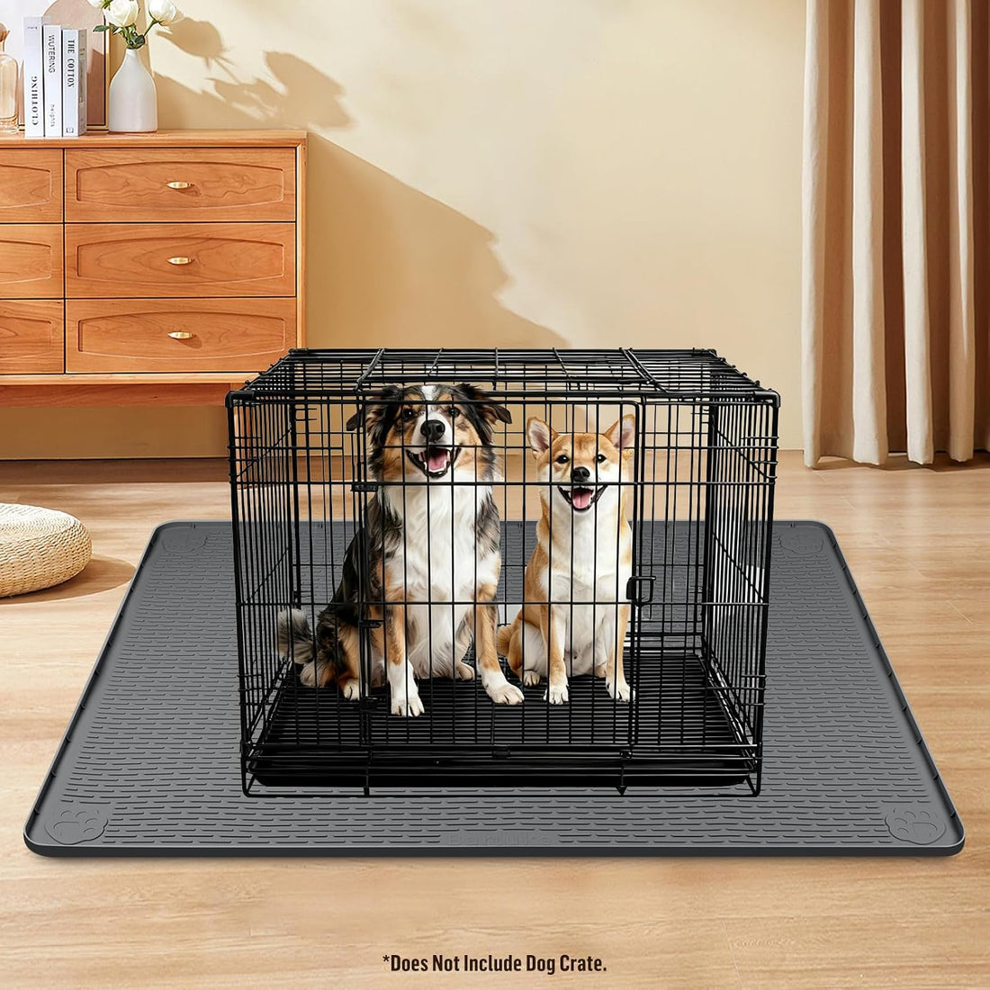Silicone Dog Bed Mat 40"x 28" Crate Mat for Dog Cages