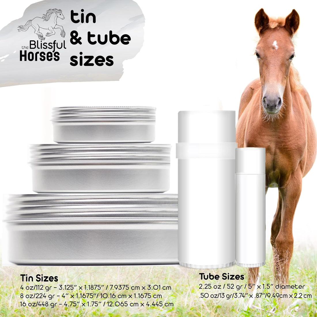 The Blissful Horses Summer Care Sun Butter, Gentle Horse Sunscreen