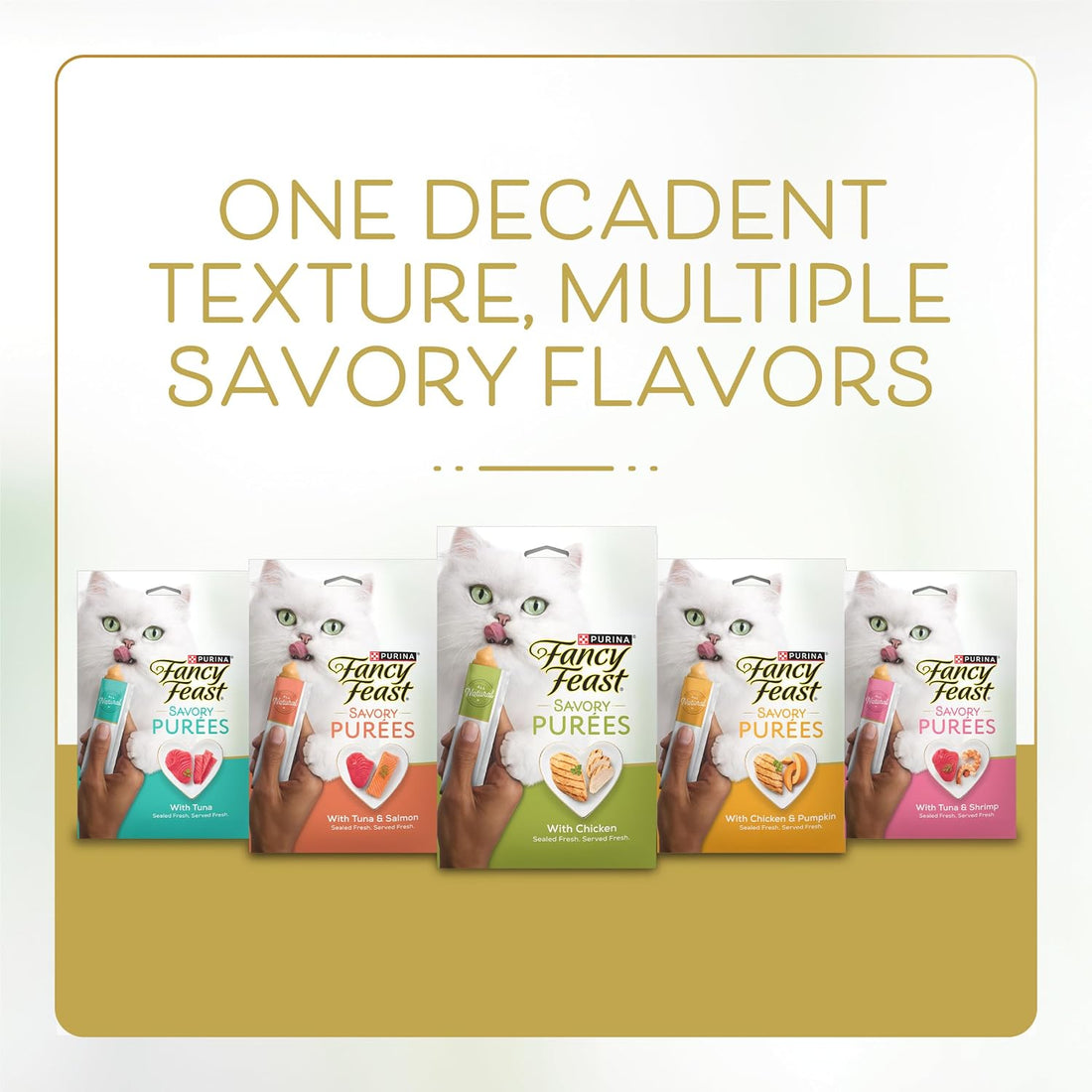 Fancy Feast Purina Squeezable Cat Treats Tube (12 Pack) 0.35 oz