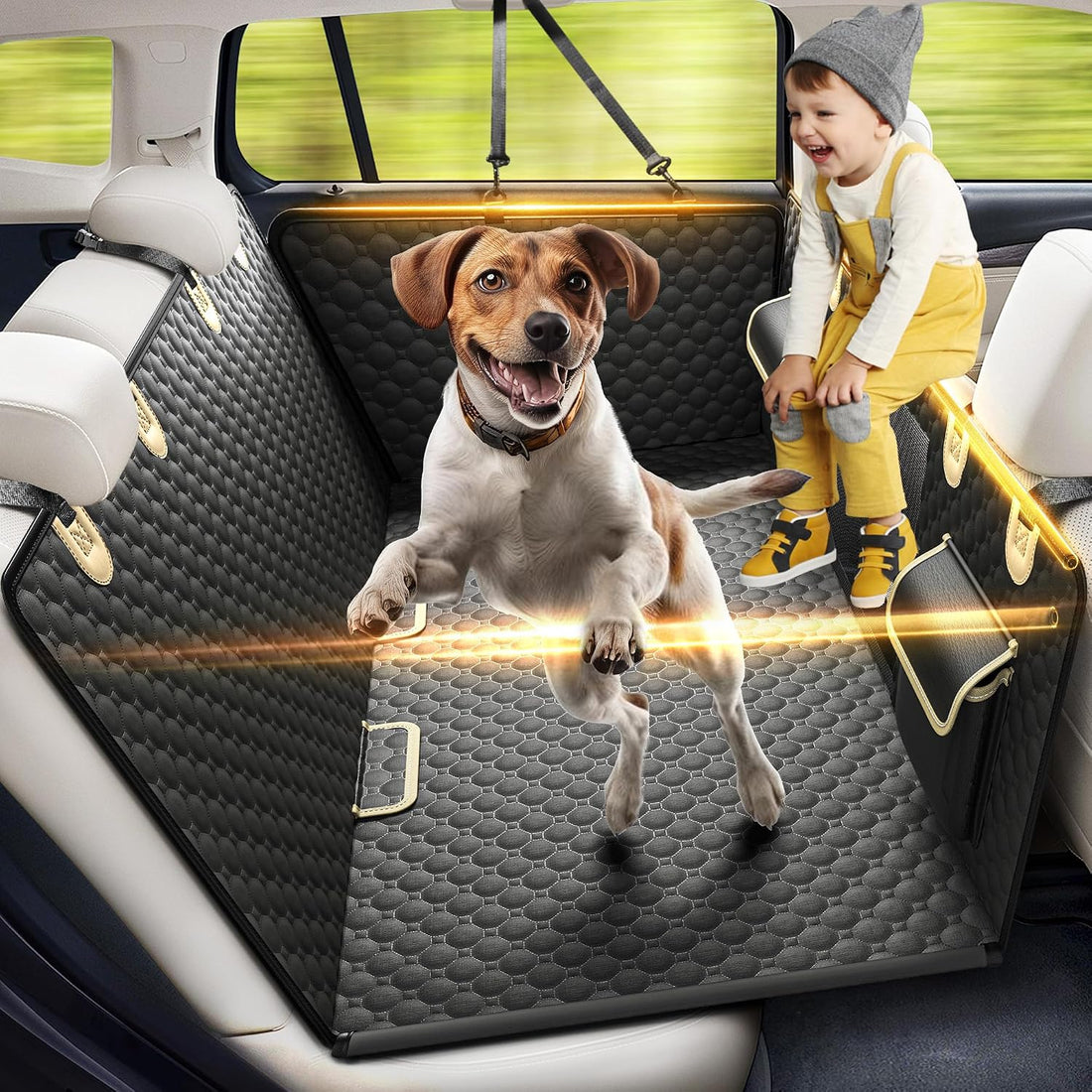 SHARLOVY Back Seat Extender for Dogs