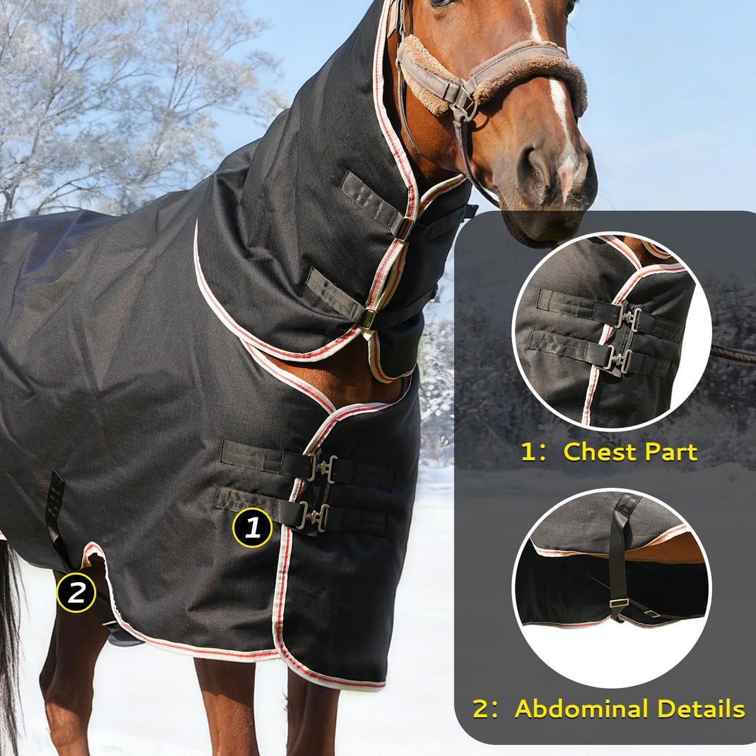 Equoray Horse Fly Sheet Waterproof Rainproof Breathable Sheet