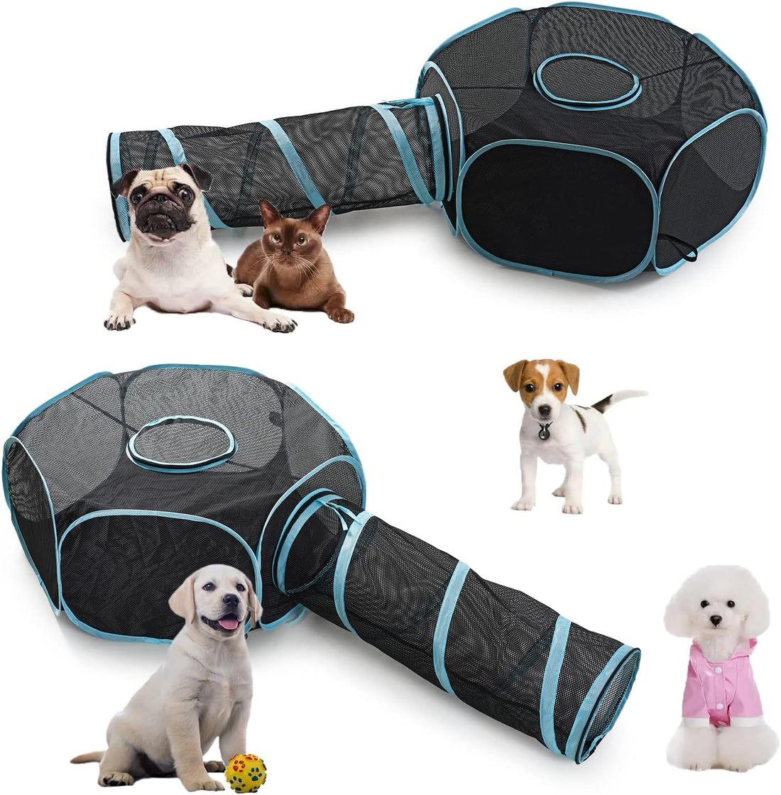 INTURN Cat Furniture Tent for Indoor and Outdoor Playpen Portable Cat